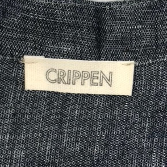 Crippen Linen/Cotton Long Sleeve V-Neck Shirt - Picture 8 of 8